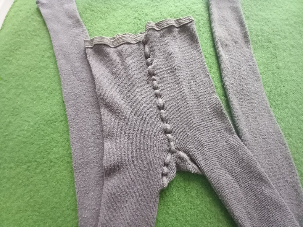 vintage maillot, oude kousen, donkergrijs, uit Frankrijk, Antiek en Kunst, Ophalen of Verzenden
