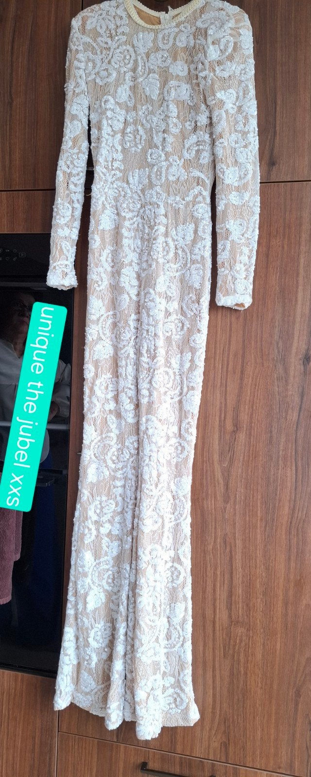 witte kanten jumpsuit is van het merk Unique the label en st, Wit, Ophalen of Verzenden, Zo goed als nieuw, The unique label