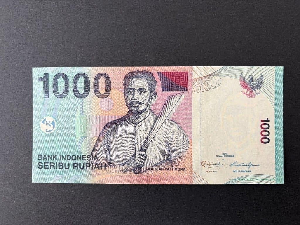 Indonesië 1000 rupiah 2013 UNC replacement, Postzegels en Munten, Bankbiljetten | Azië, Verzenden, Zuidoost-Azië