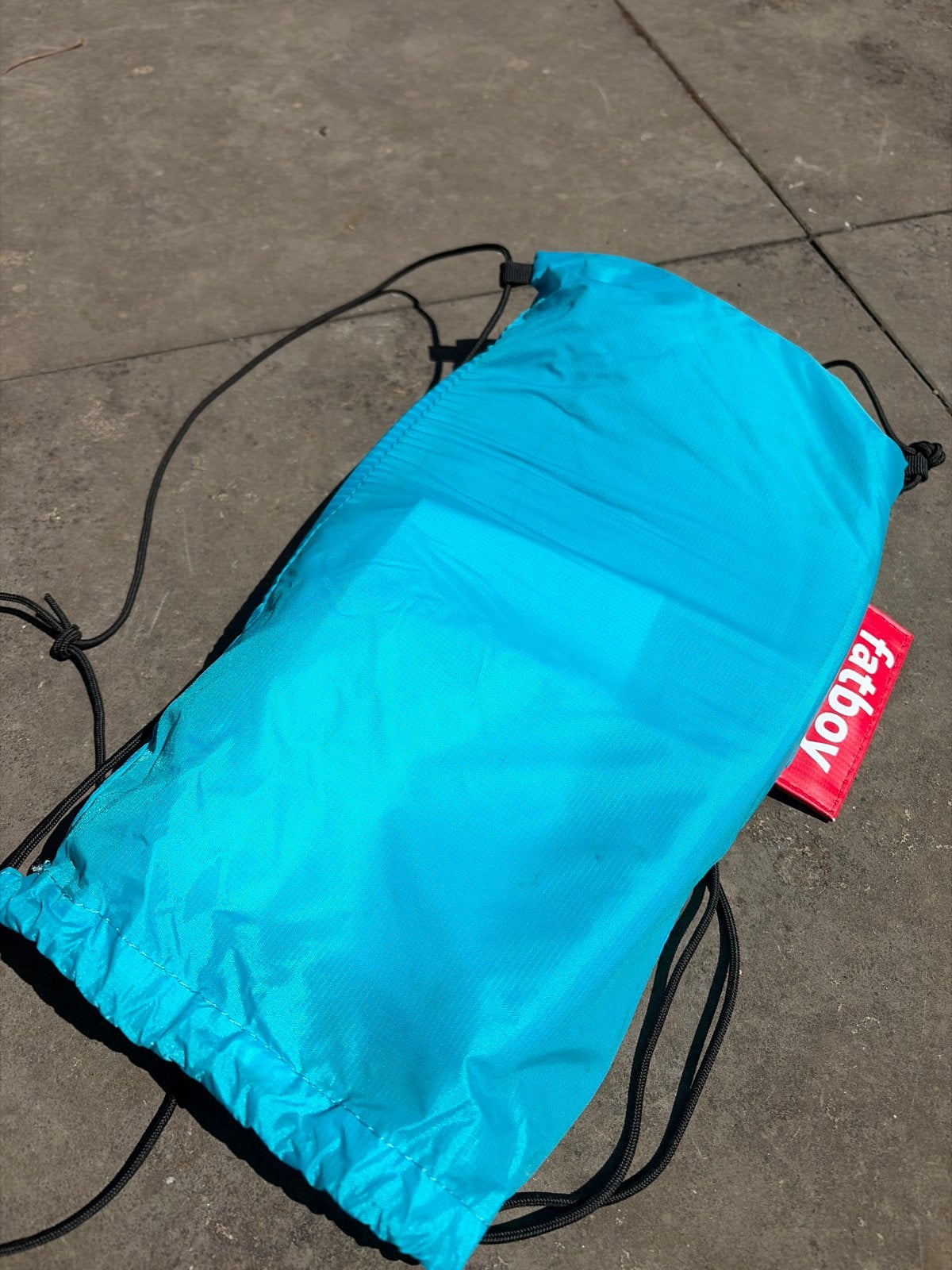 Fatboy Lamzac 2.0 Zitzak - Turquoise, Ophalen, Zo goed als nieuw, Overige kleuren, Zitzak