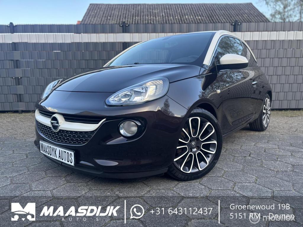 Opel ADAM 1.4 Unlimited PDC CarPlay Sterrenhemel Stoel/Stuur, Auto's, Opel, Gebruikt, 4 cilinders, Bruin, 4 stoelen