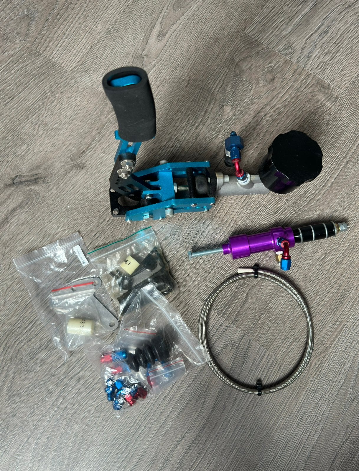 Hydraulische handrem simracing project, Computers en Software, Joysticks, Ophalen, Zo goed als nieuw