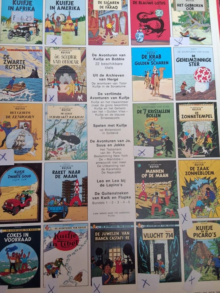 Kuifjes stripboeken - 10 stuks, Ophalen of Verzenden