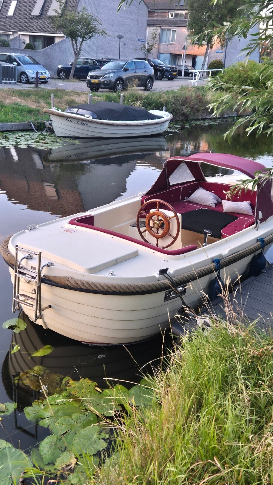 Nette oud huijzer 560 sloep met buiskap en 15 pk suzuki, Overige merken, Rondzit, Ophalen of Verzenden, Overige typen