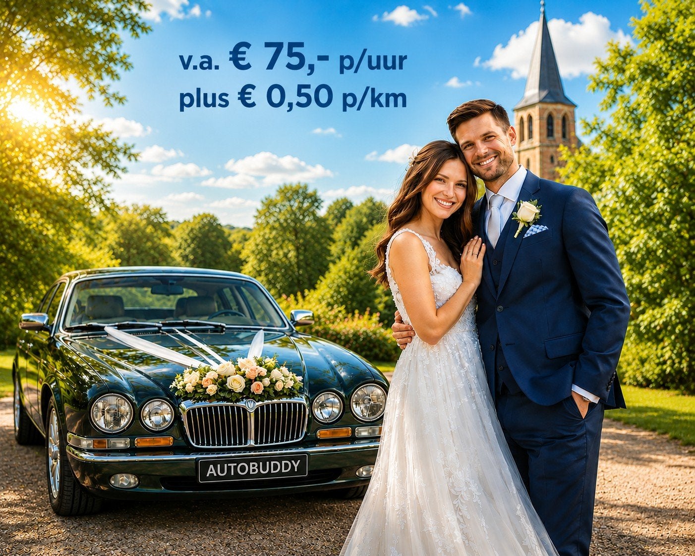 Te huur Daimler 4 Liter V8 Incl chauffeur.