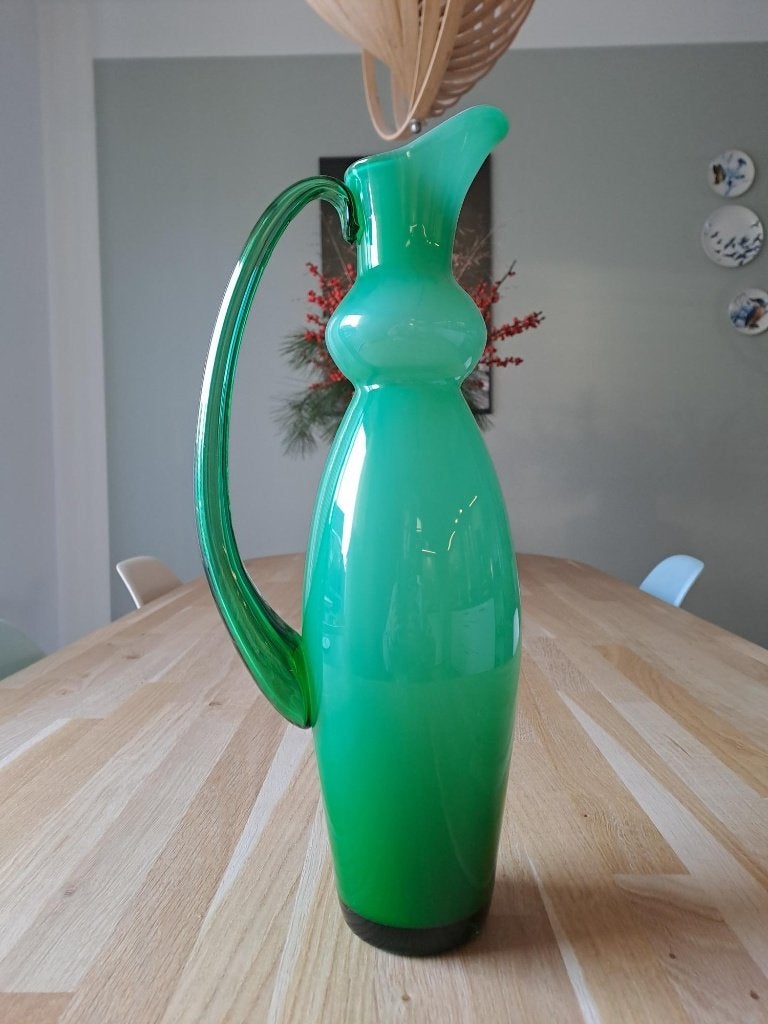 Orrefors Salsa glazen kan Helén Krantz groen 39 cm, Ophalen of Verzenden