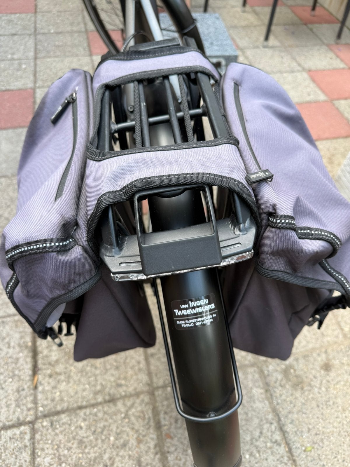 Dubbele fietstassen: Fastrider met dubbele afdekhoes., Ophalen, Gebruikt