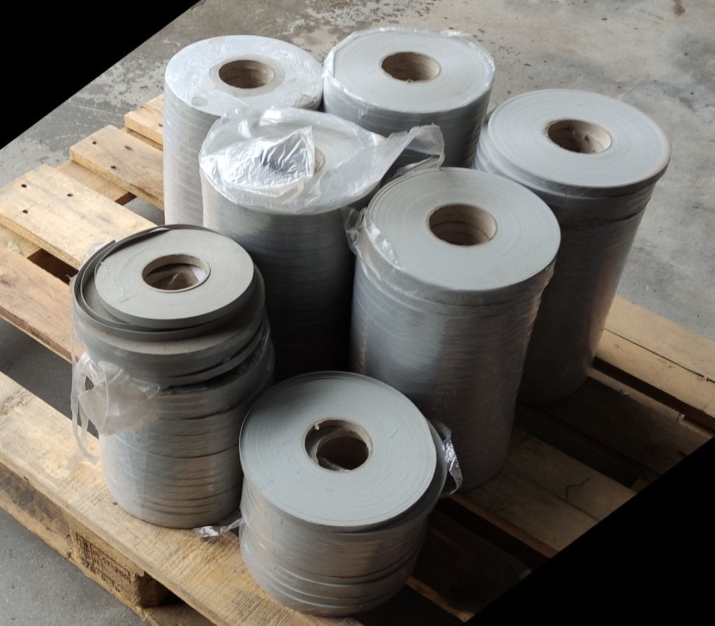 11500 mtr grijs pvc verstevigingsband boordband 12mm, Ophalen, Nieuw, Lint, Band of Elastiek