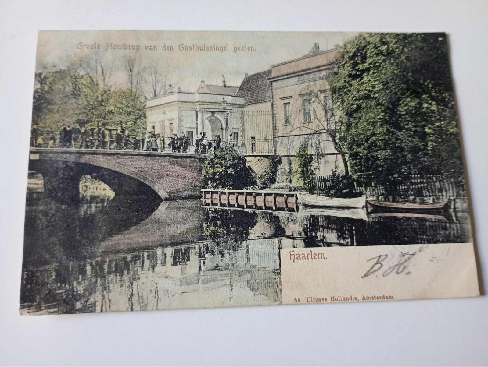Haarlem Groote Houtbrug 1903, Ophalen of Verzenden, Voor 1920, Gelopen, Noord-Holland