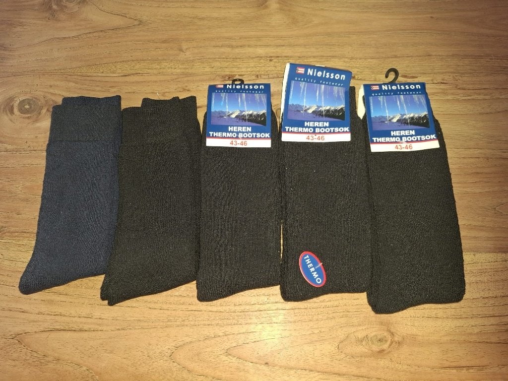 Thermokousen Thermosokken 5 paar Maat 43- 46 Nielsson Nieuw, Zwart, Nieuw, Maat 43 t/m 46, Nielsson
