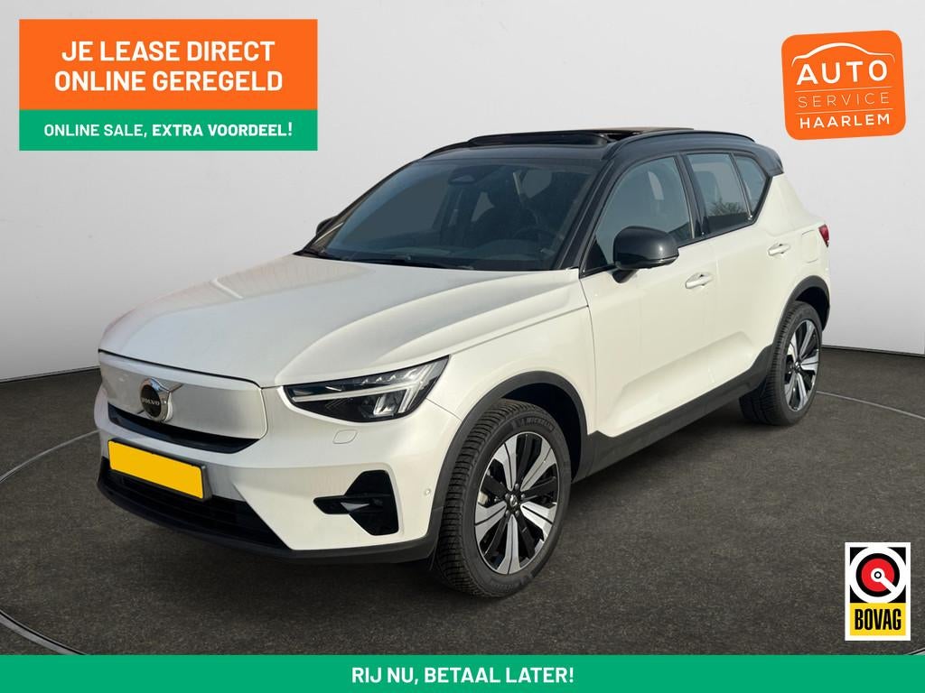 Volvo XC40 Recharge Ultimate 70 kWh- SOH 96%, Panoramadak, H, 419 km, Gebruikt, Met garantie (alle), 435 min