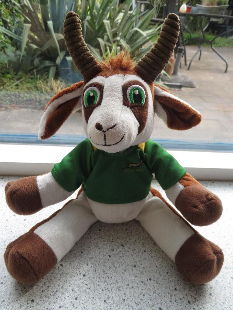 Bok Bokkie van Springboks goen geel shirt zacht velours, Overige typen, Wasbaar, Ophalen of Verzenden, Zo goed als nieuw