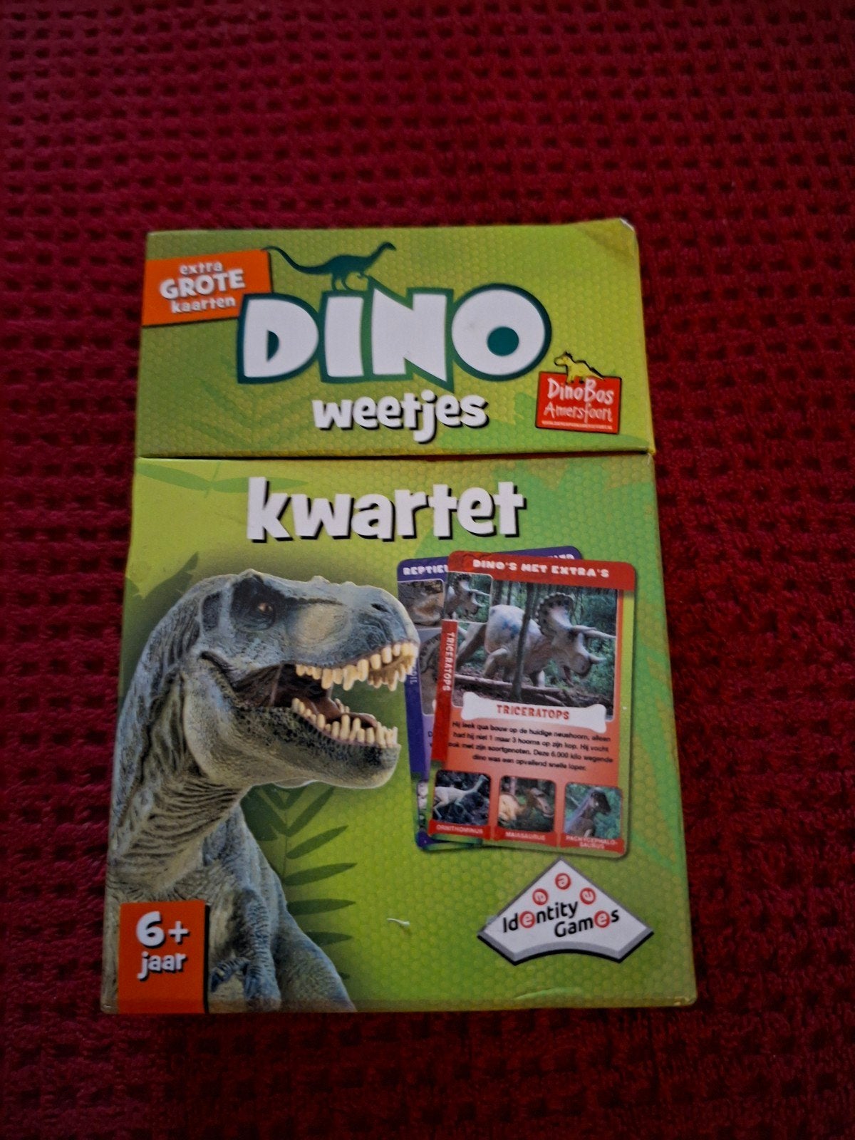 Dino weetjes kwartet - Extra grote kaarten, Ophalen, Zo goed als nieuw