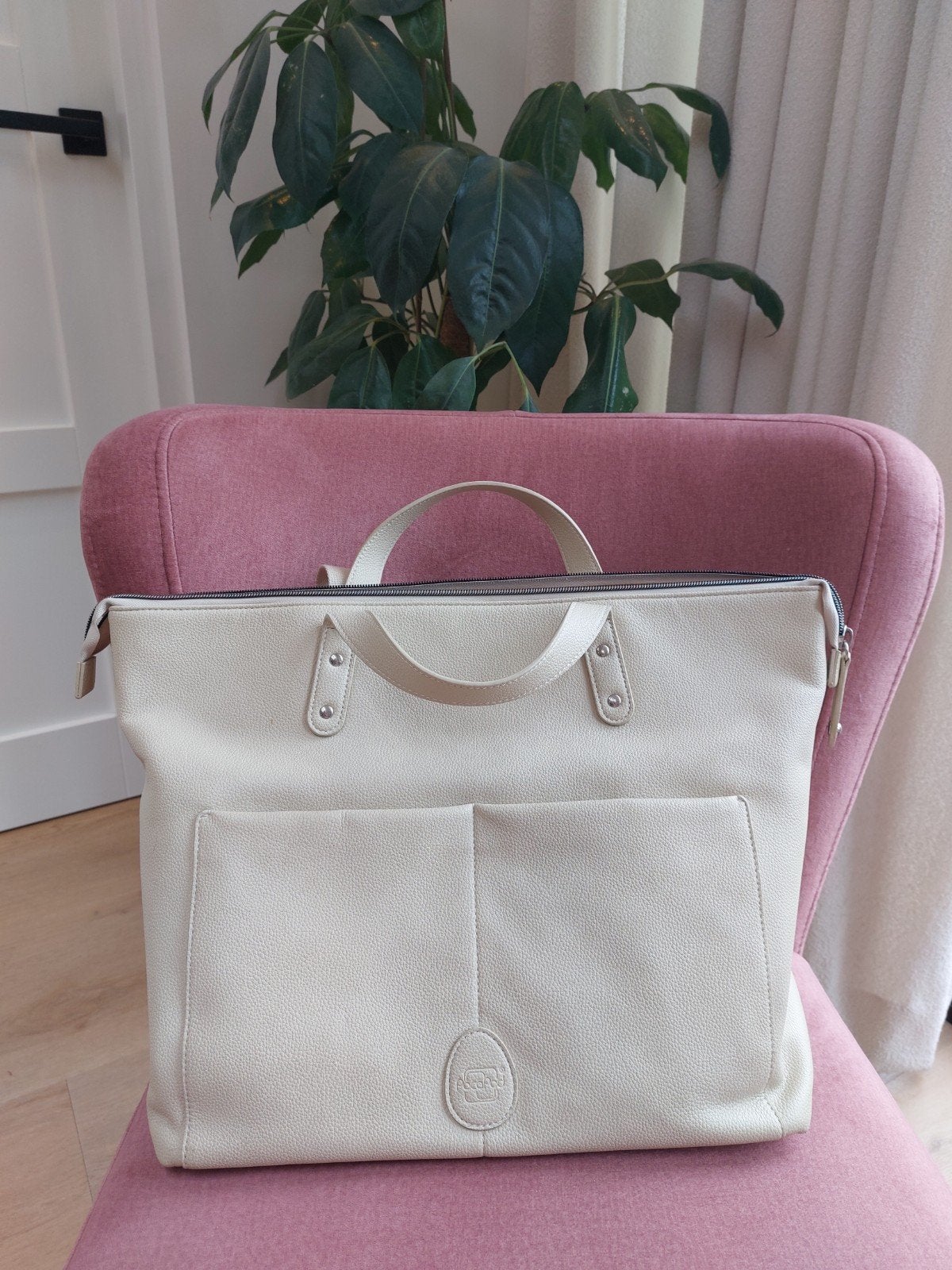 Pacapod luiertas met 3 losse tasjes, Kinderen en Baby's, Luiertassen, Extra vakken, Beige, Ophalen, Verzorgingstas