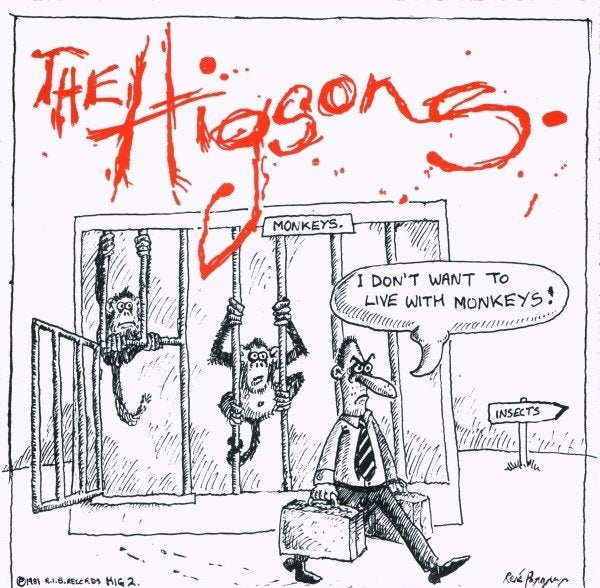 the higsons/i dont want to live with monkeys-alt/indie/punk, Cd's en Dvd's, Gebruikt, 7 inch, Rock en Metal, Fotohoes