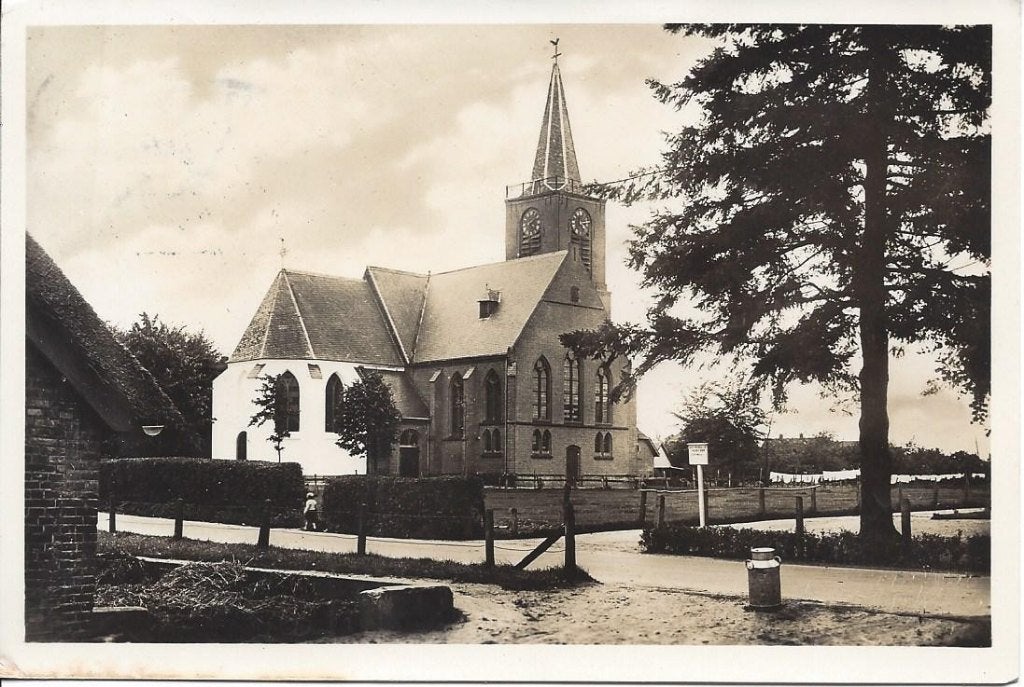 Elspeet (Gld.) Ned. Herv. Kerk, gelopen 1956, Ophalen of Verzenden, 1940 tot 1960, Gelopen, Gelderland