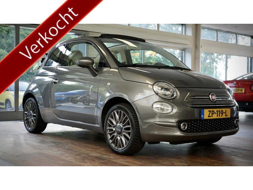 Fiat 500C 1.2 Lounge | 16 inch | All season | Cruise | 12 mn, Auto's, Keurmerk '100% Onderhouden', Gebruikt, 4 cilinders, Bedrijf
