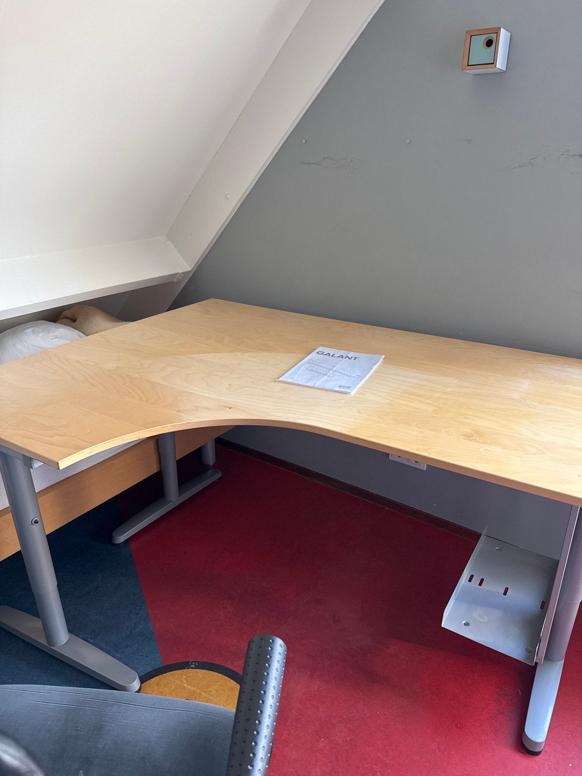 IKEA Galant Hoekbureau - Licht Hout, Verstelbaar, Ophalen, Gebruikt, Hout, Hoekbureau