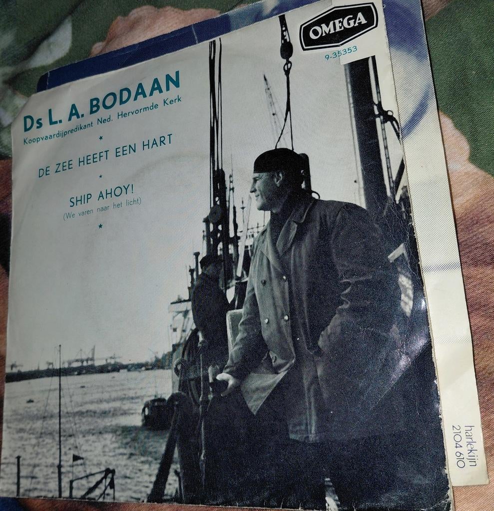 Ds L.A. Bodaan - De Zee Heeft Een Hart / Ship Ahoy! (Single), Cd's en Dvd's, Vinyl Singles, Gebruikt, 7 inch, Single, Ophalen of Verzenden