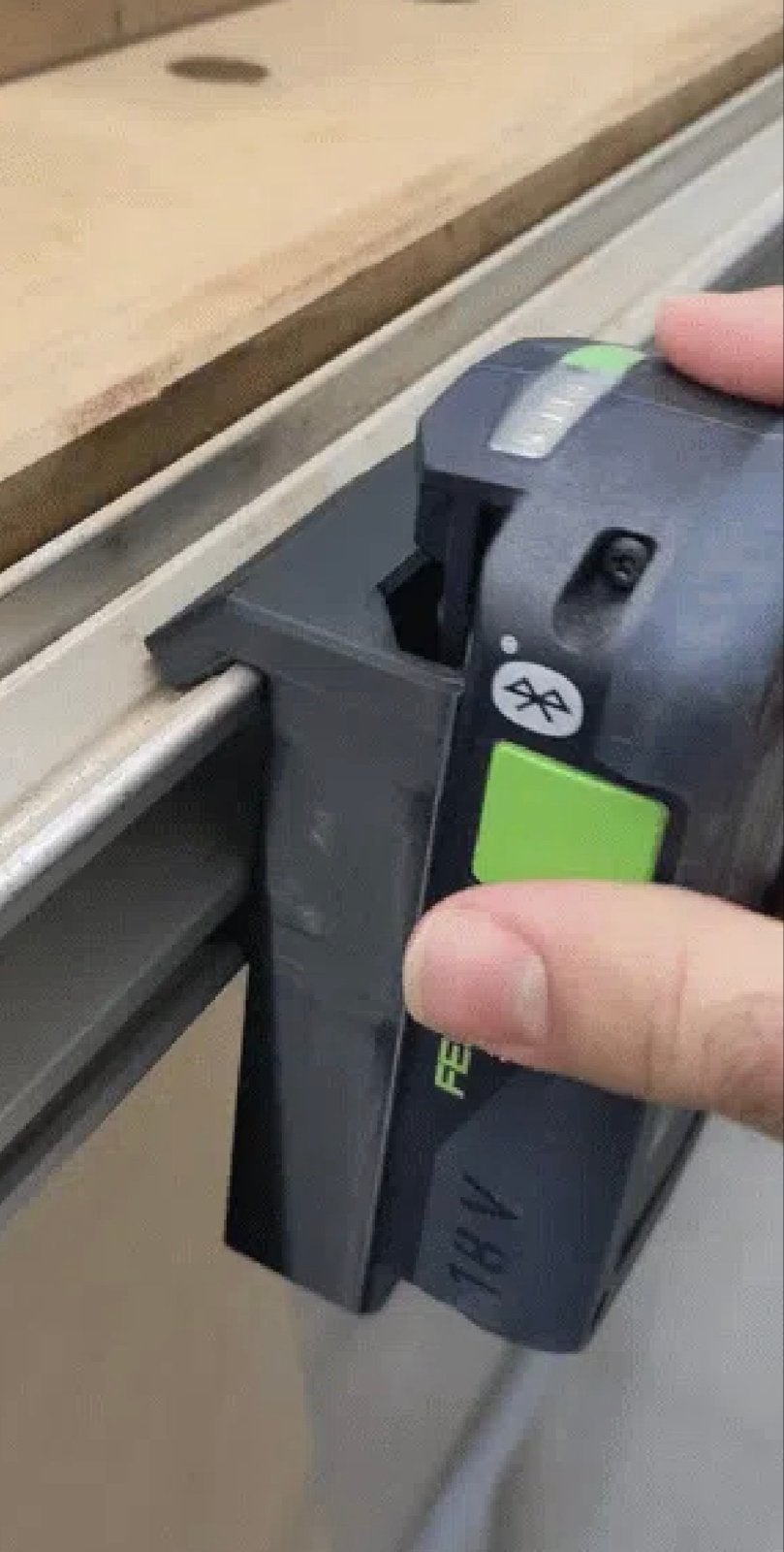 Accuhouder 18V voor Festool Tafel MFT 3, Ophalen of Verzenden, Nieuw, Gereedschapsopslag, Festool