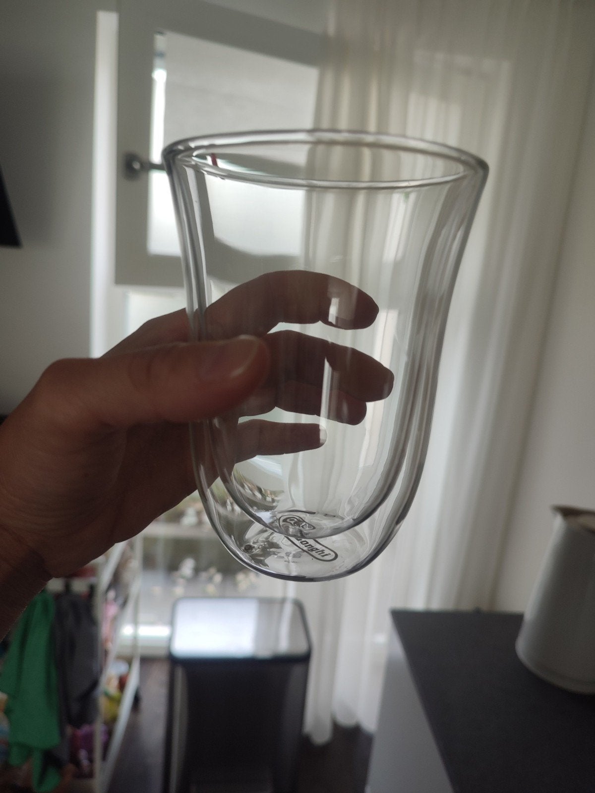 De'Longhi Latte Macchiato Glazen (2 stuks), Ophalen of Verzenden, Zo goed als nieuw, Glas