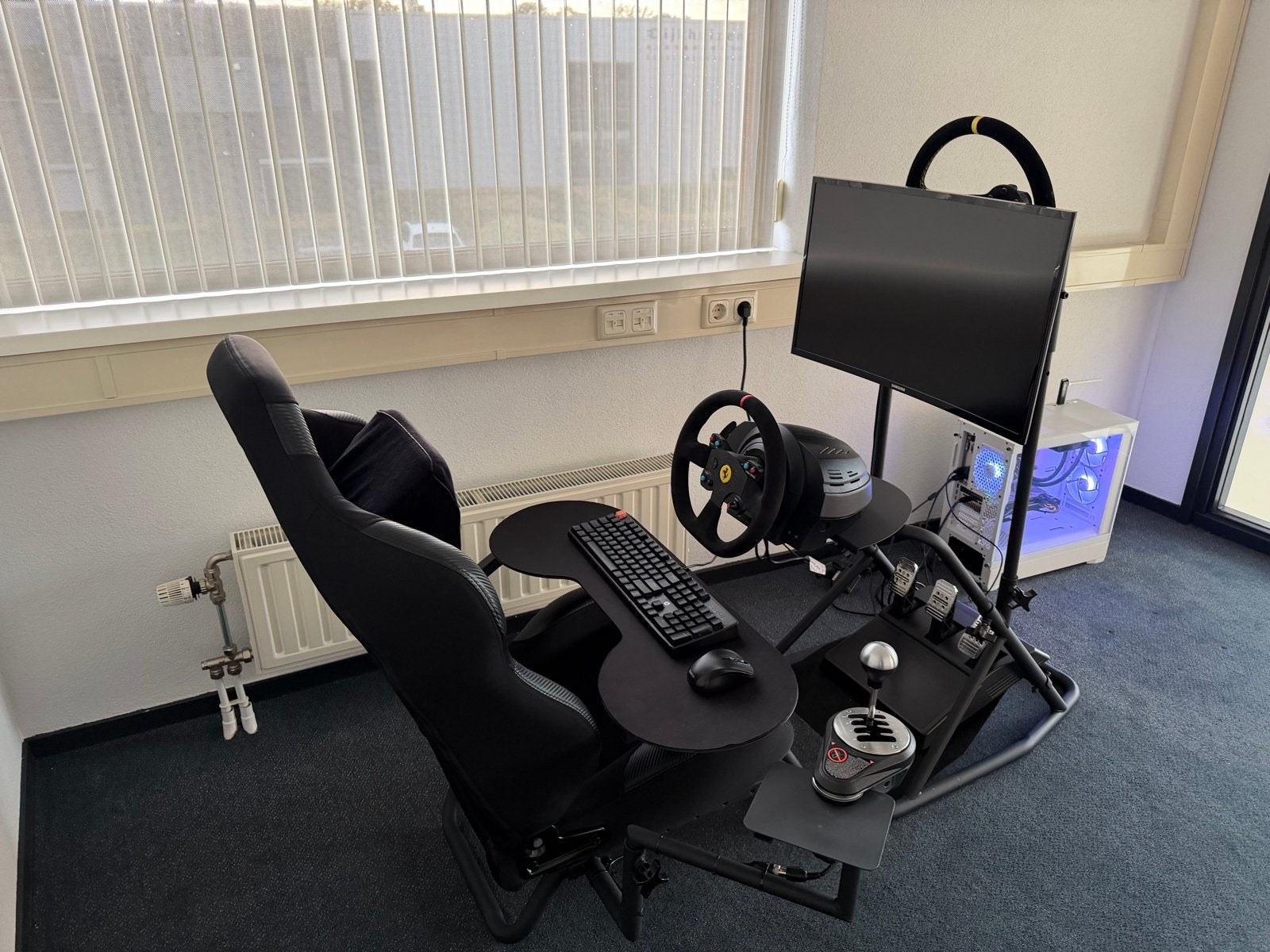 Simrace setup – Obutto oZone+Thrustmaster T300 +TH8A shifter, Ophalen, Overige merken, Zo goed als nieuw