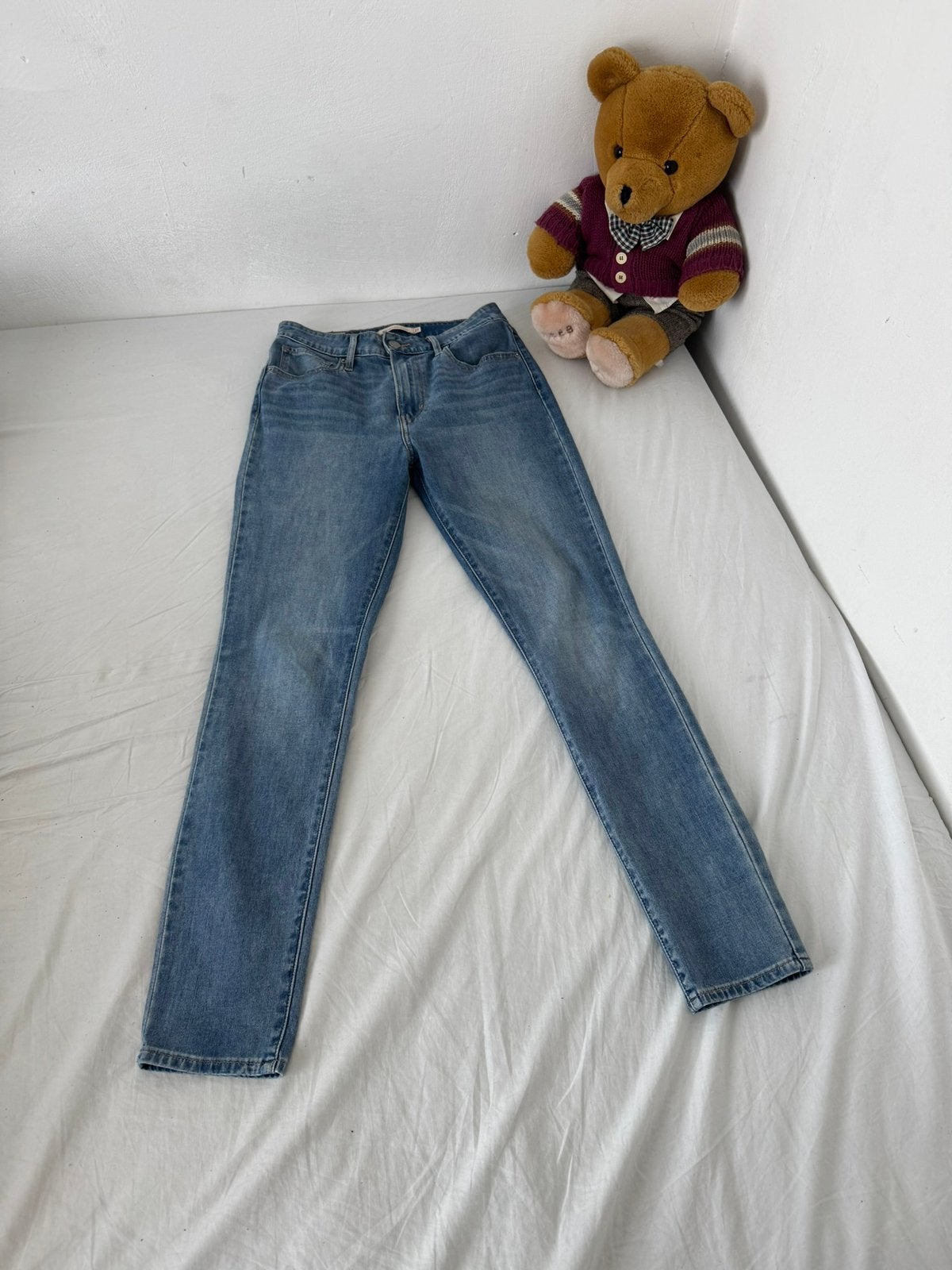 Nieuwe Levi’s “Big E” 721 High Rise Skinny Jeans, Kleding | Dames, Ophalen of Verzenden, Zo goed als nieuw, Blauw, W27 (confectie 34) of kleiner