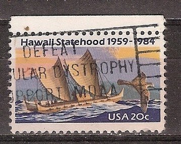 USA, Hawaii, 25 jaar, 1984., Ophalen of Verzenden, Gestempeld, Noord-Amerika