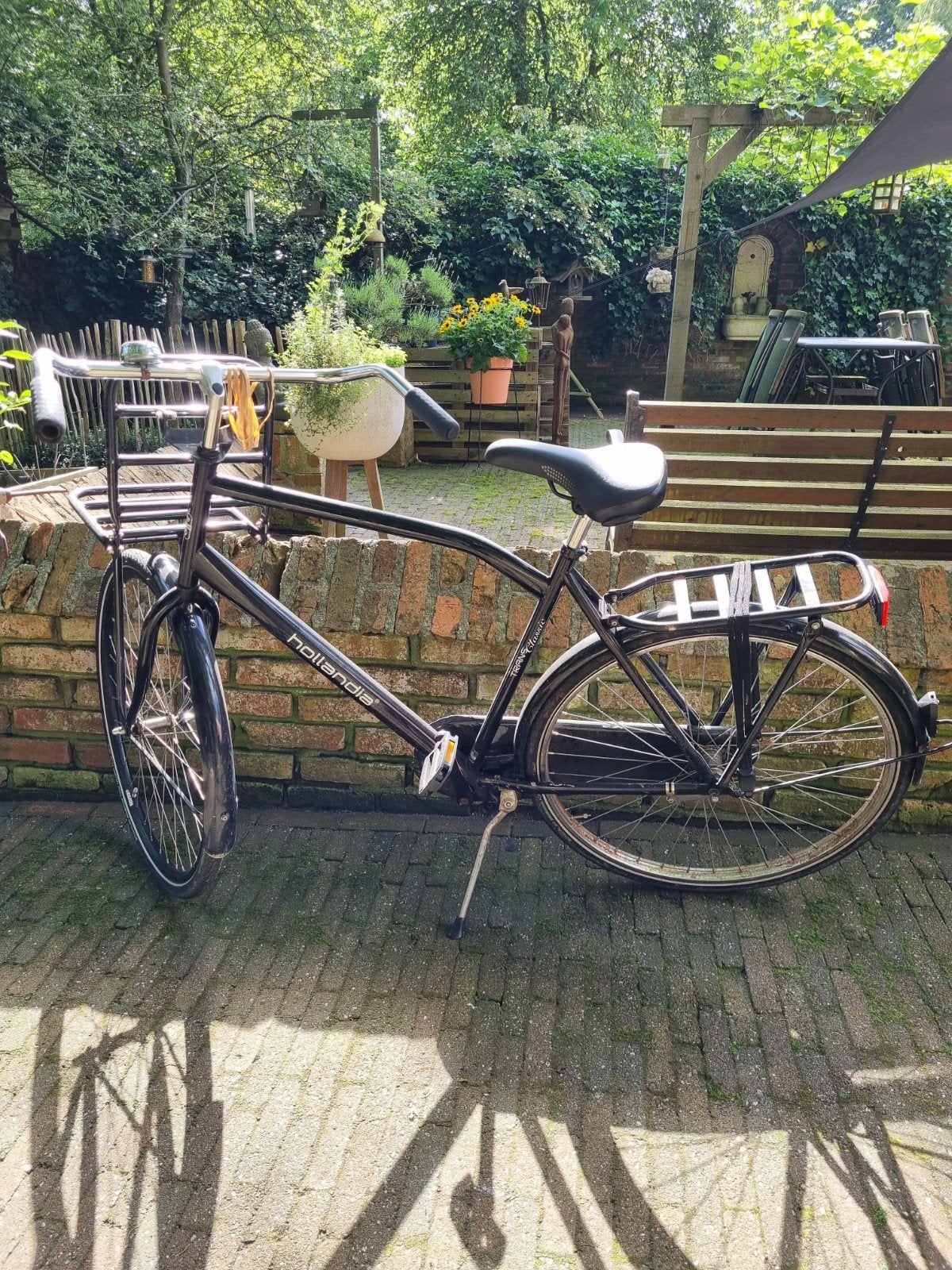Hollandia Transportfiets Heren Zwart., Ophalen of Verzenden, Gebruikt, Overige merken, Versnellingen