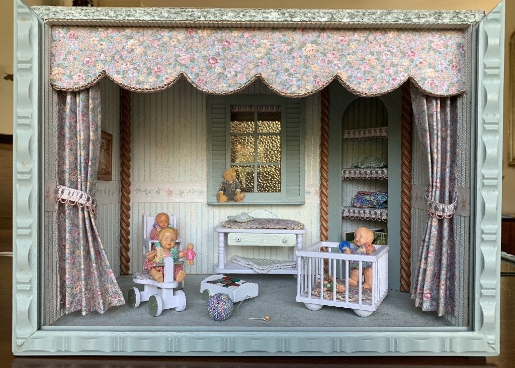 Baby- of peuter speelkamertje miniatuur., Ophalen of Verzenden, Zo goed als nieuw, Poppenhuis