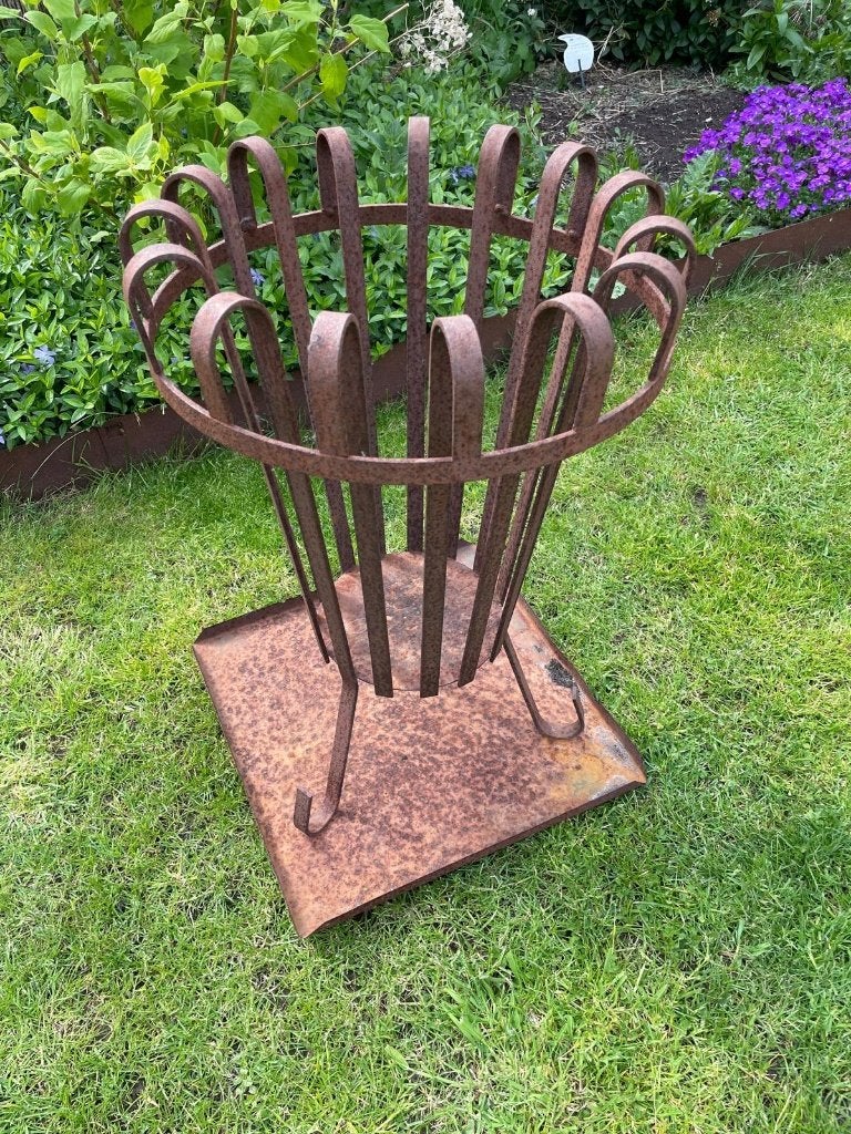 Vuurkorf met onderplaat, Tuin en Terras, Vuurkorven, Ophalen, Gebruikt, Vuurkorf
