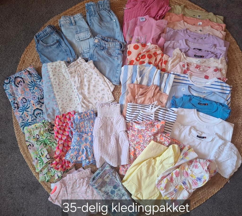 35-delig kledingpakket meisjes maat 104, Kinderen en Baby's, Kinderkleding | Kinder-kledingpakketten, Ophalen of Verzenden