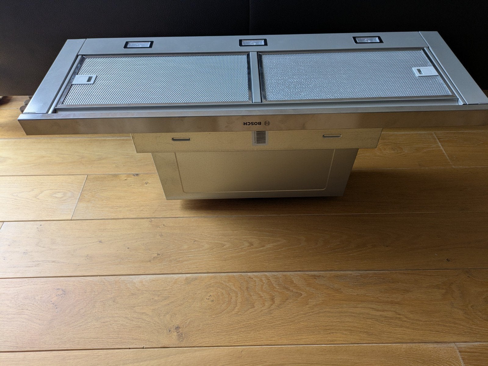 Bosch Vlakscherm Afzuigkap 90 cm DFS097A51, Ophalen, Zo goed als nieuw, Inbouw, Vlakschermkap