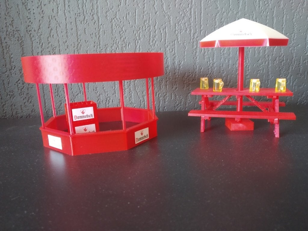 Dommelsch picknickset op schaal, Ophalen of Verzenden, Nieuw, 1:32 tot 1:50