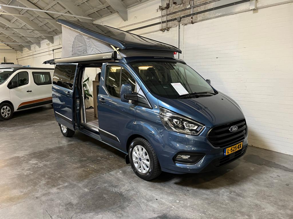 Ford Nugget Plus 2021 185pk Automaat - Ocean Blue, Buscamper of Camperbus, Diesel, Particulier, Ford