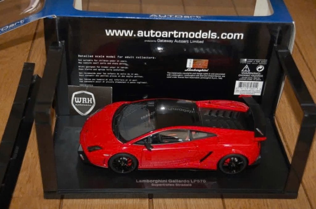 LAMBORGHINI GALLARDO SUPERTROFEO red Autoart 74691 WRH, Hobby en Vrije tijd, Modelauto's | 1:18, Verzenden, Zo goed als nieuw