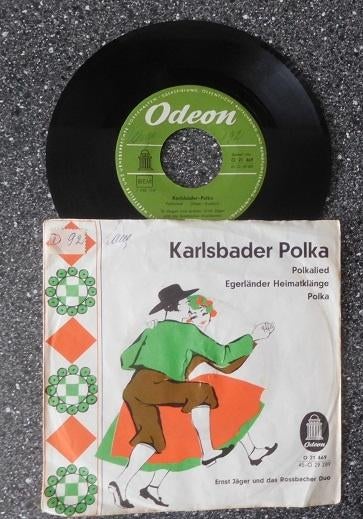 Ernst Jäger & Rossbacher Duo -Karlsbader polka (vanaf € 2,00, Ophalen of Verzenden, Zo goed als nieuw, 7 inch, Overige genres