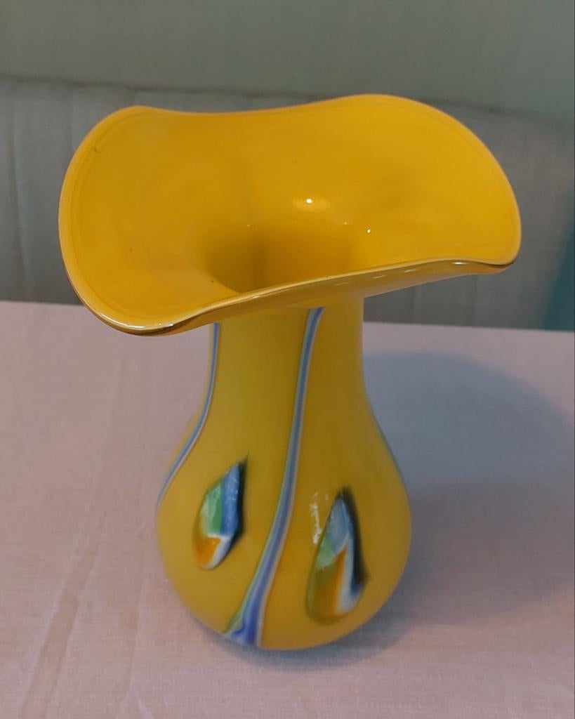 Grote vintage handgeblazen vaas!!, Antiek en Kunst, Ophalen of Verzenden