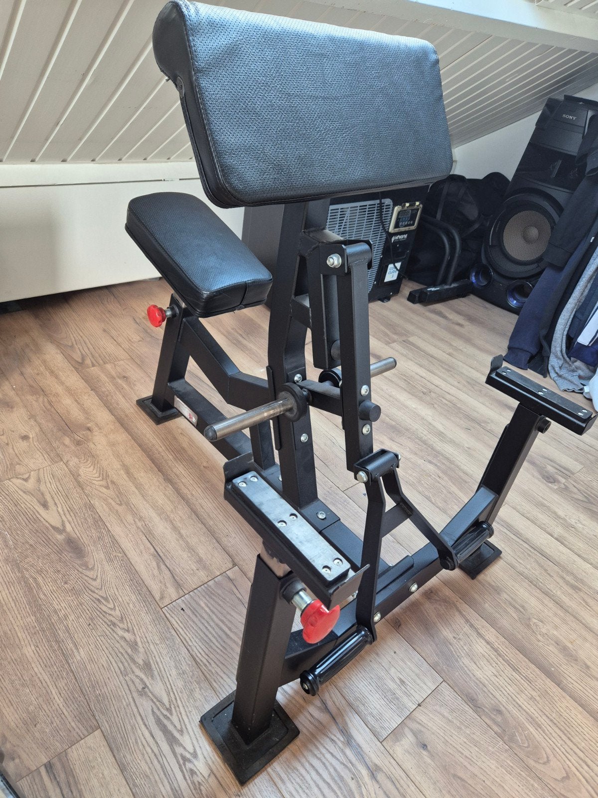 Barbarian Line Preacher Curl Machine, Sport en Fitness, Ophalen, Zo goed als nieuw, Krachtstation