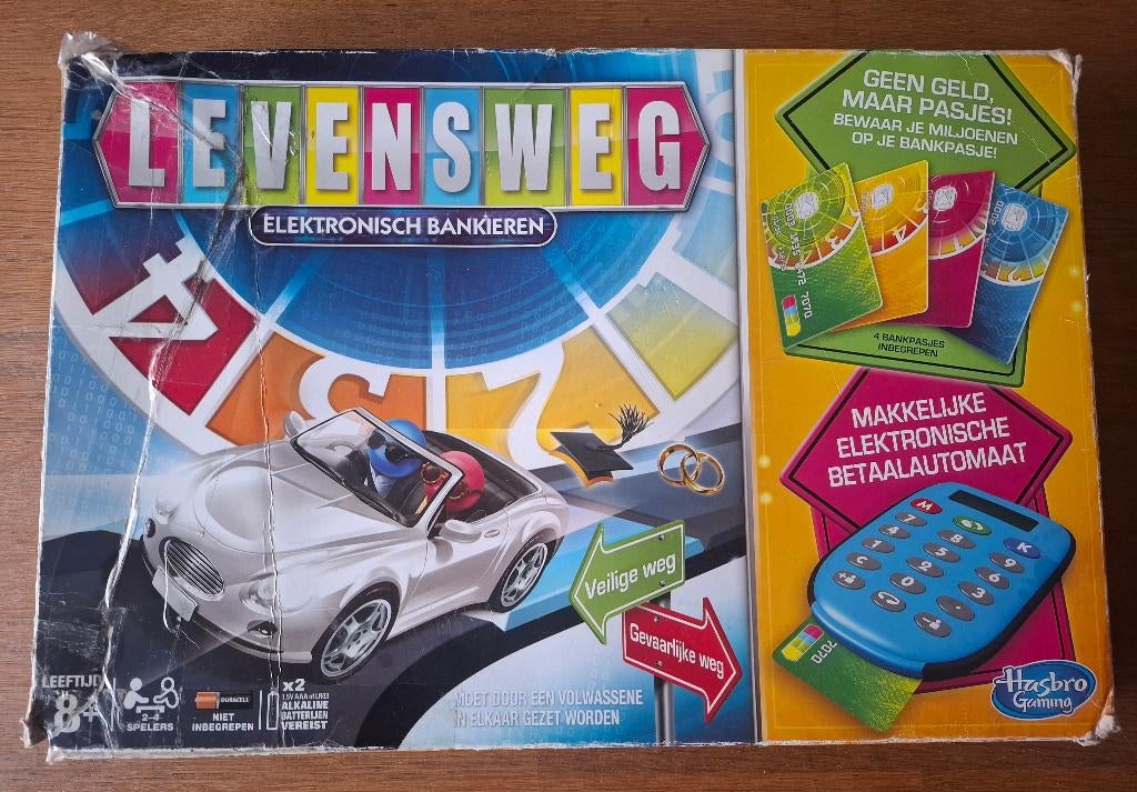 Levensweg Electronisch - Hasbro gaming, Hobby en Vrije tijd, Gezelschapsspellen | Bordspellen, Ophalen of Verzenden