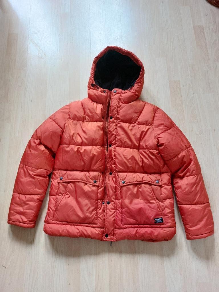 Pull & Bear oranje ski jas met capuchon, maat XL (42), Maat 42/44 (L), Oranje, Ophalen of Verzenden, Pull & Bear