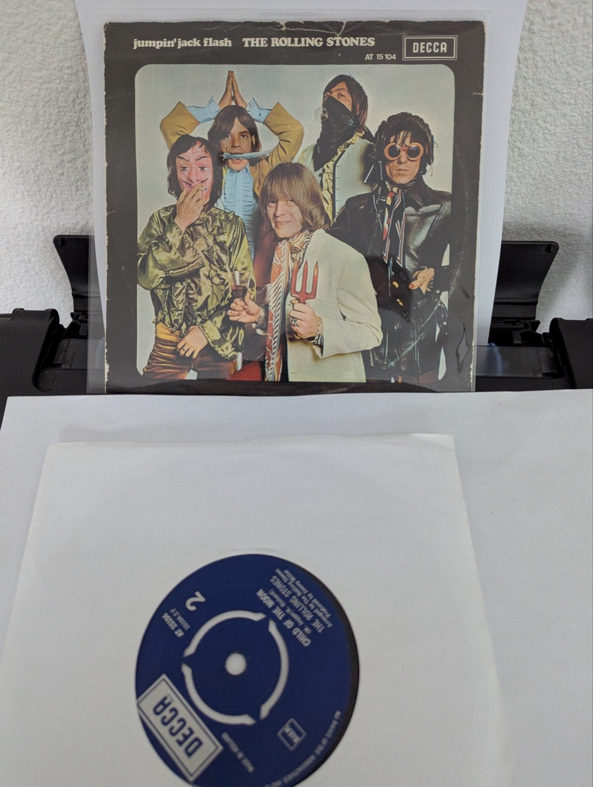 The Rolling Stones - Jumpin' Jack Flash ( vinyl single), Ophalen of Verzenden, Gebruikt, Pop