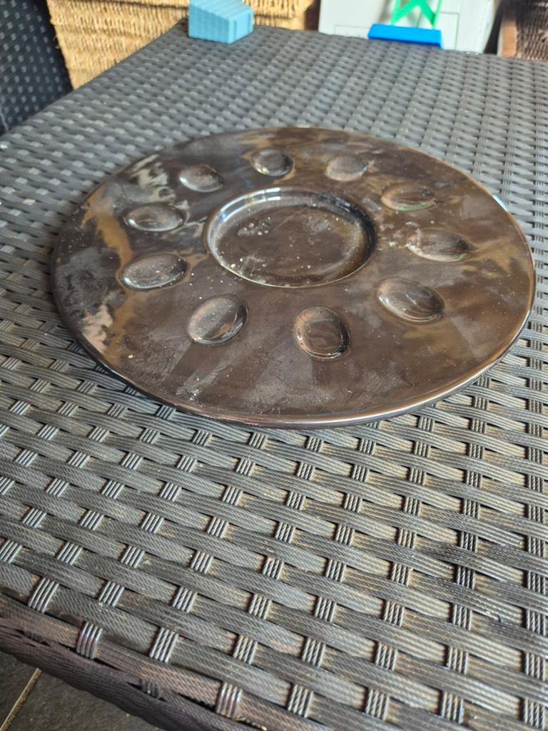 Metalen schaal met 10 uitsparingen, Ophalen, Overige materialen, Overige stijlen, Schaal of Schalen