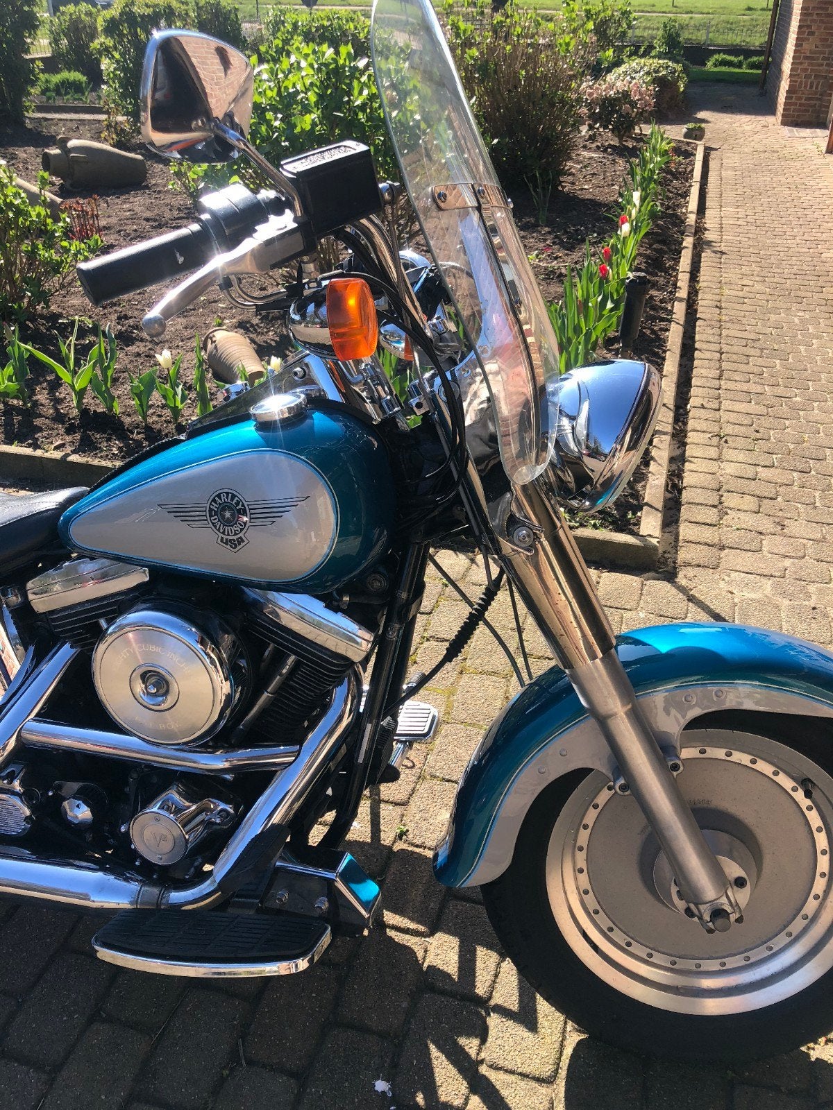 Fatboy evo, Motoren, Motoren | Harley-Davidson, 2 cilinders, 1340 cc, Chopper, Gebruikt