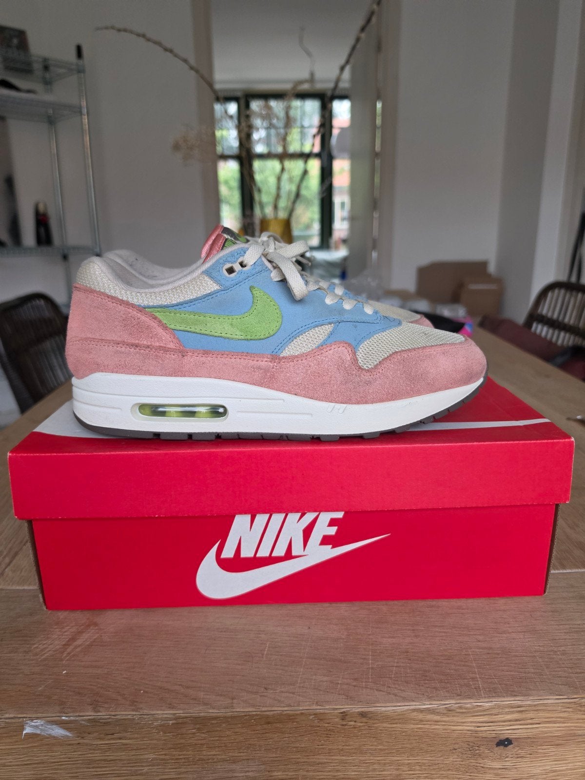 Nike Air Max 1 Madder Root US9.5 EU43, Overige kleuren, Nike, Ophalen of Verzenden, Sneakers of Gympen