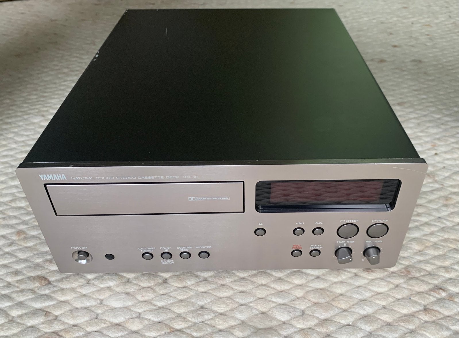 Yamaha KX-10 3-kops cassettedeck MET DEFECT KX10 KX 10 midi, Audio, Tv en Foto, Cassettedecks, Overige merken, Enkel, Ophalen of Verzenden