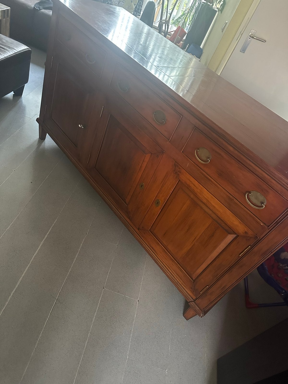 Antiek houten dressoir met lades en deuren, Antiek en Kunst, Ophalen