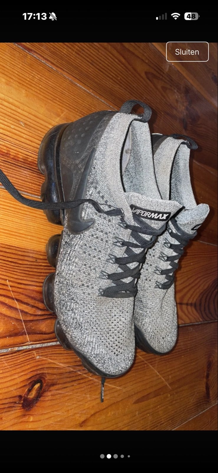 Nike Vapormax Sneakers - Maat 44,5, Kleding | Heren, Schoenen, Ophalen of Verzenden, Gedragen, Overige kleuren, Sneakers of Gympen
