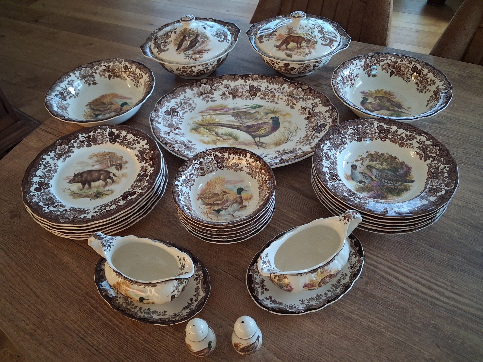The Royal Worcester Palissy game oud Engels jachtservies, Ophalen of Verzenden, Zo goed als nieuw, Overige stijlen, Aardewerk