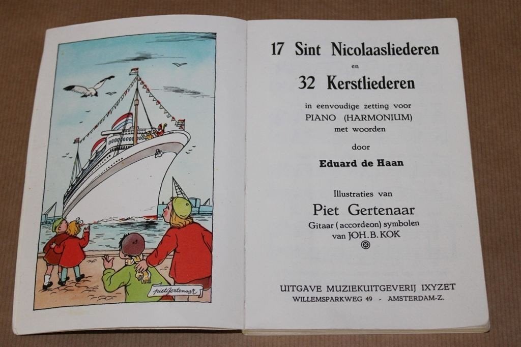 17 Sint Nicolaasliederen en 32 Kerstliederen. Piano., Muziek en Instrumenten, Bladmuziek, Gebruikt, Klassiek, Ophalen of Verzenden